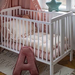 Spjälsäng Fjäril, vit