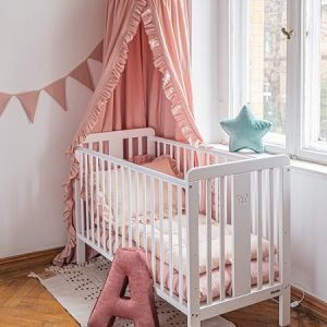 Spjälsäng Fjäril, vit