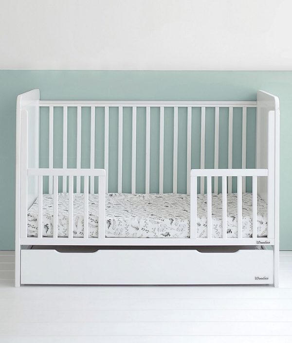 Spjälsäng Chic, vit