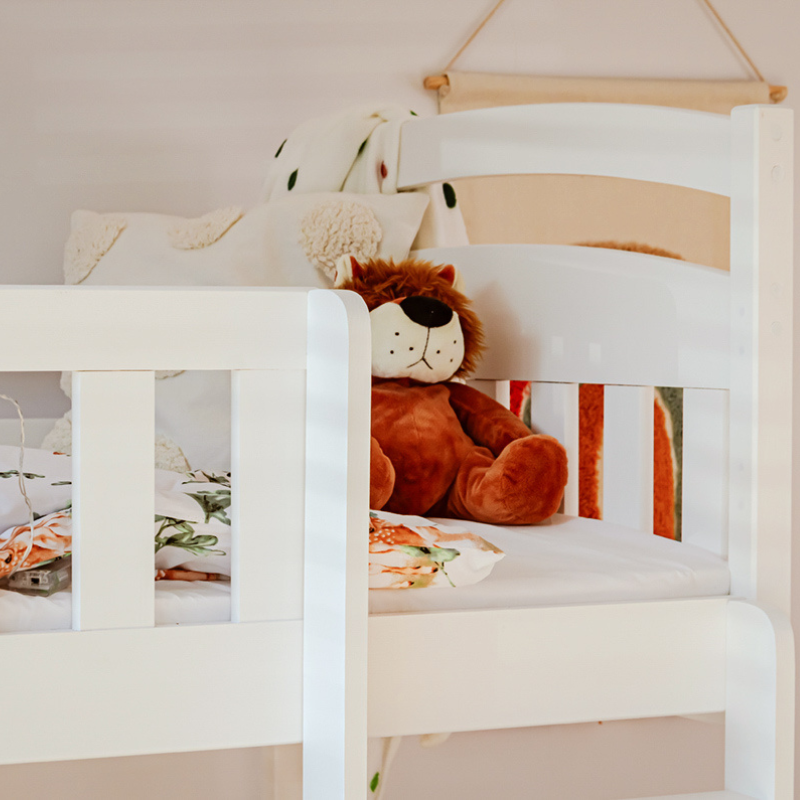 Vit våningssäng med förvaring, Indigo 80x180 cm - Bild 5