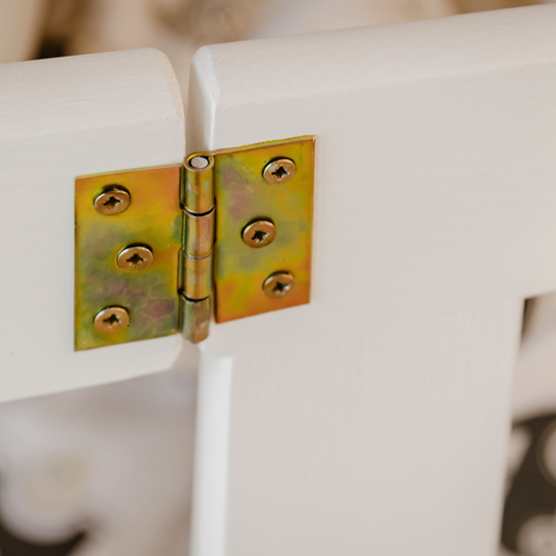 Vit våningssäng med stödbräda med lås, Kinley 80x180 cm - Bild 13