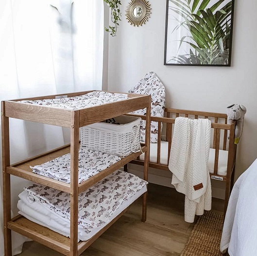 Klassisk hylla skötbord, vintage - Bild 3