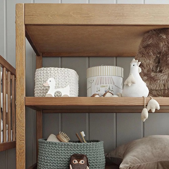 Klassisk hylla skötbord, vintage - Bild 4