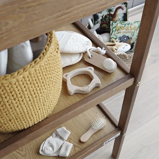 Klassisk hylla skötbord, vintage - Bild 8