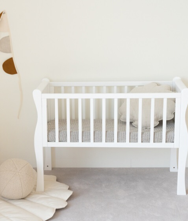 Spjälsäng sidosäng Majestic, vit