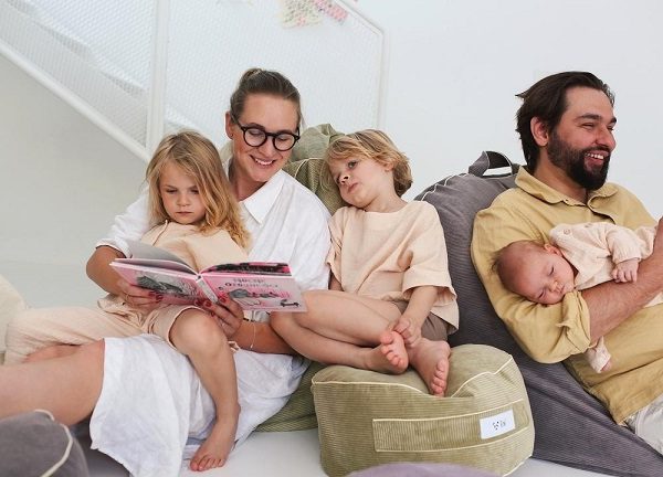 Bini, sittpuff Cozy, grön