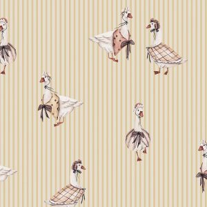 Dekorillo, tapet Retro goose yellow