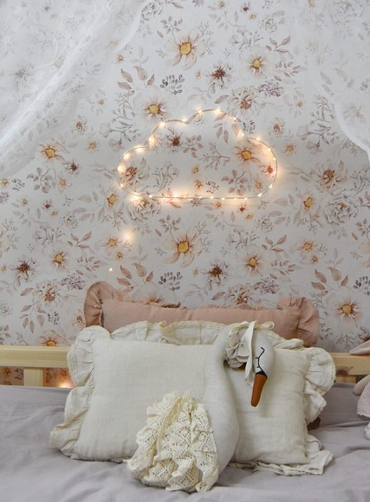 Dekorillo, tapet Boho flowers