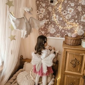 Dekorillo, tapet Boho flowers brown