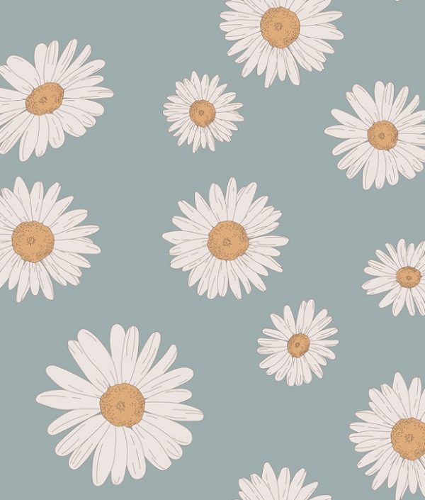 Dekornik, tapet Tuscan Daisies Blue