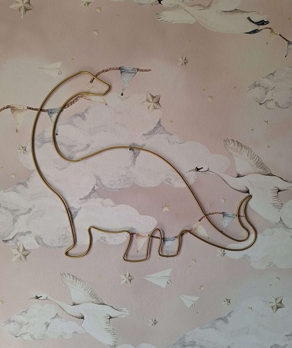 Nattlampa till barnrummet, Dino guld