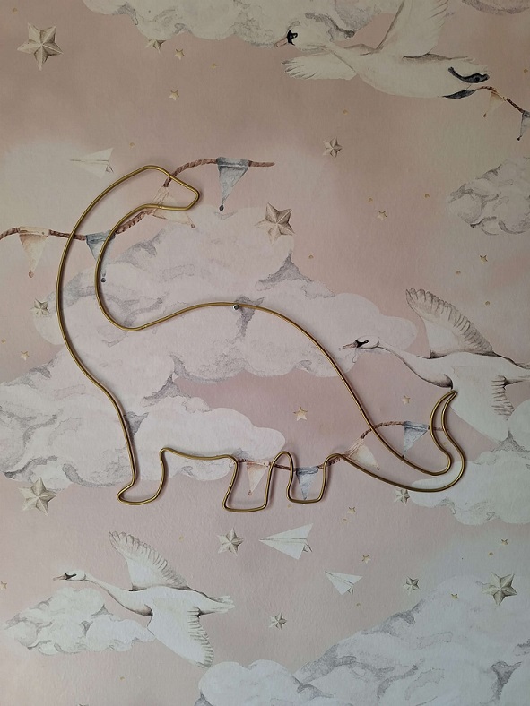 Nattlampa till barnrummet, Dino guld - Bild 2