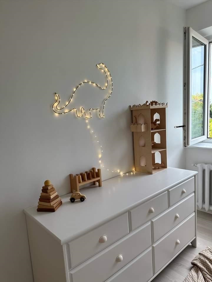 Nattlampa till barnrummet, Dino guld - Bild 5