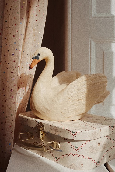 Konges Sløjd, förvaringslådor Swan/Vivi Fleur, 2-pack - Bild 3