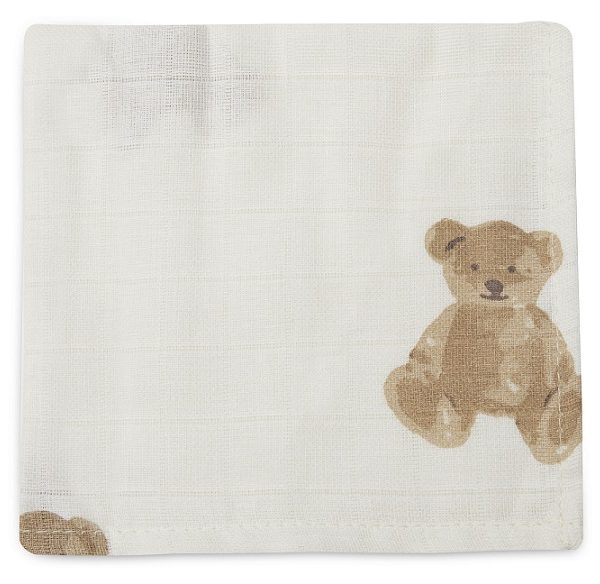 Jollein, snuttefilt tvättlapp Teddy Bear, 3-pack