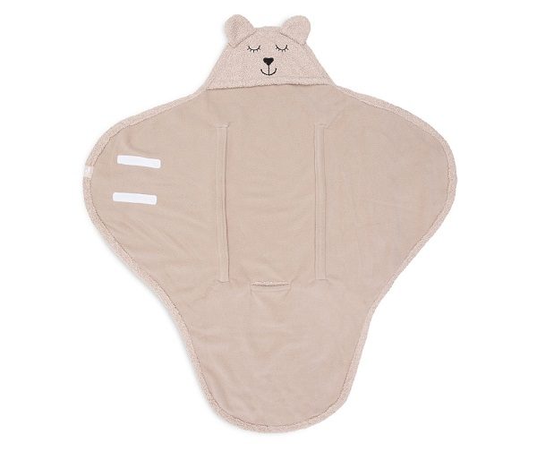 Jollein, omlott babywrap åkpåse Bear boucle, wild rose