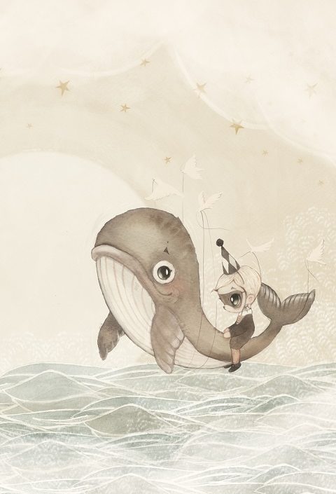 Mrs Mighetto, tapet mural Whalie Dream