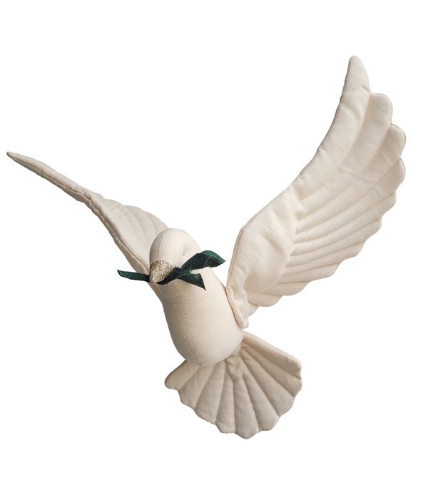 Väggdekoration ljusbeige duva