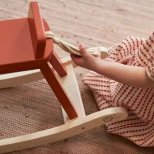 Kids Concept, gunghäst Carl Larsson, rödorange