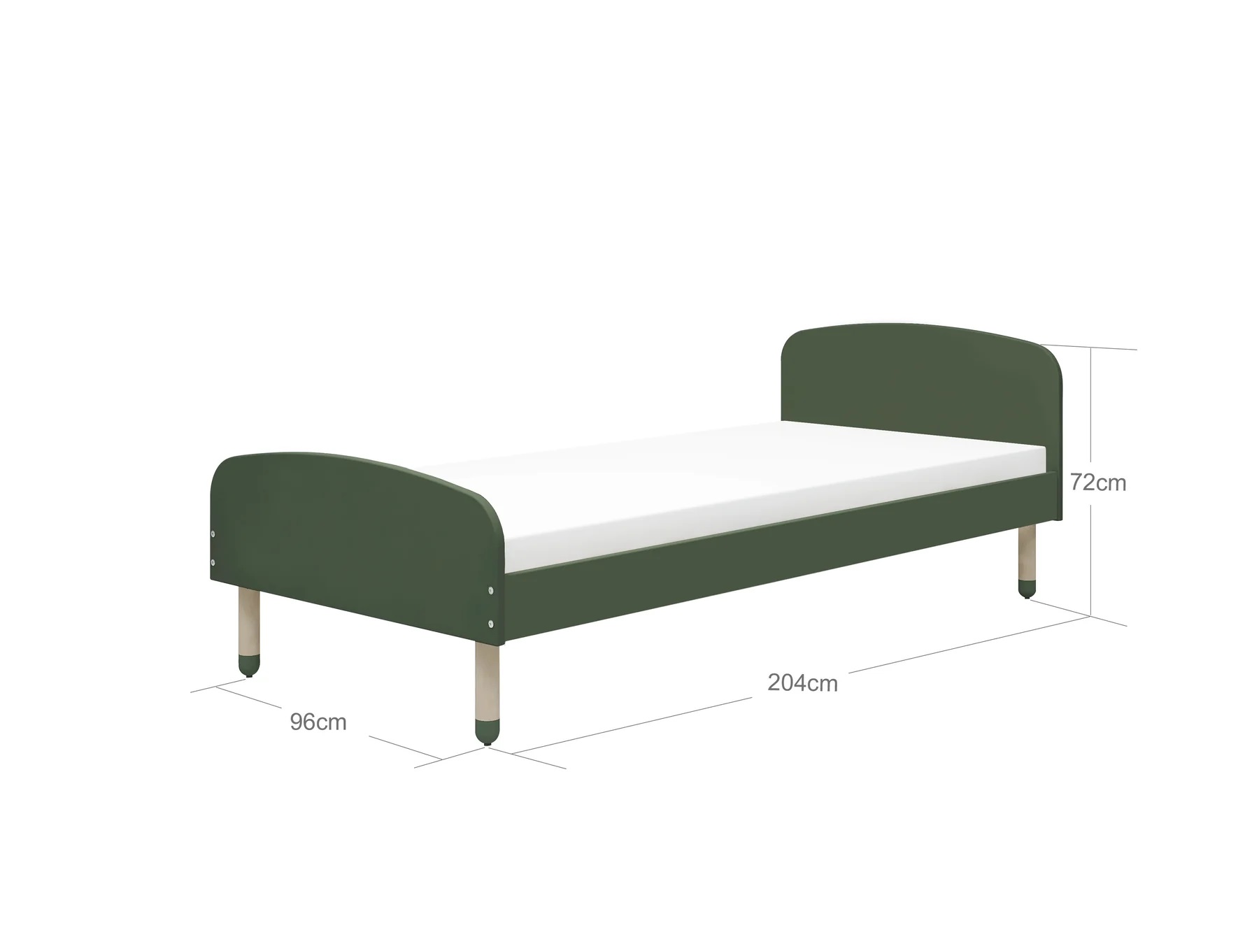 Flexa, barnsäng enkelsäng 90x200 cm Dots, deep green - Bild 9