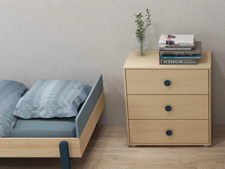 Flexa, barnsäng enkelsäng 90x200 cm Popsicle, blueberry oak - Bild 6