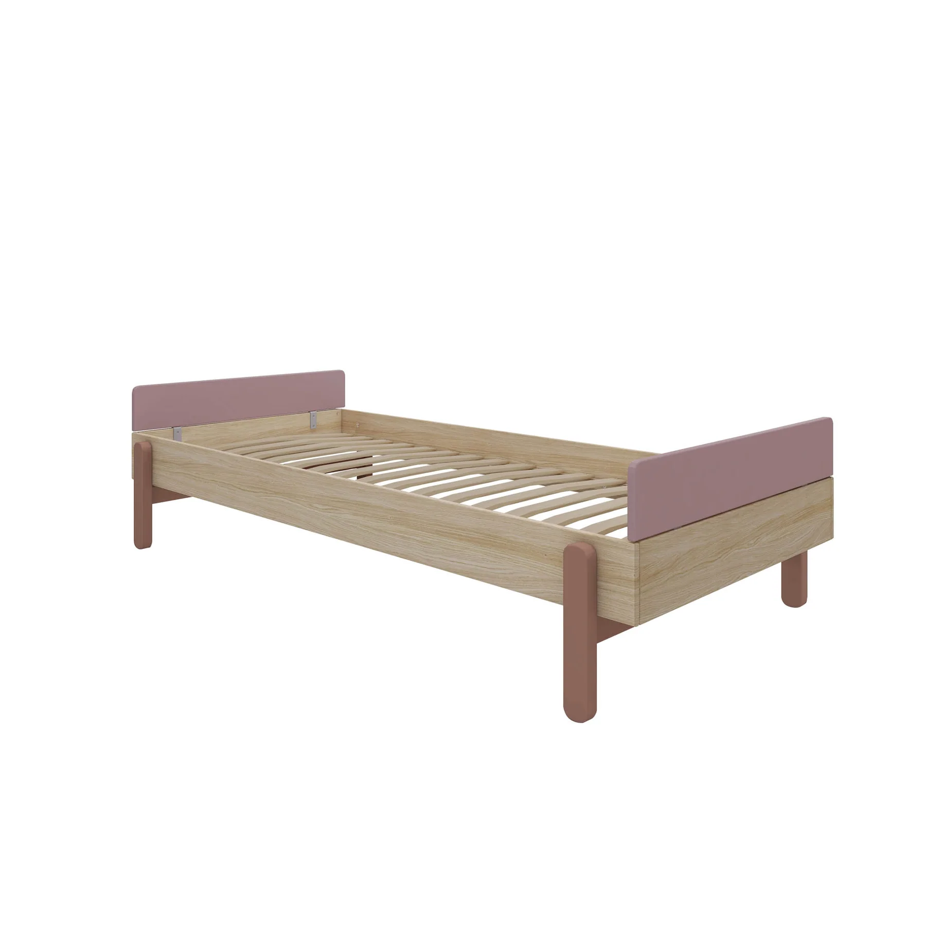 Flexa, barnsäng enkelsäng 90x200 cm Popsicle, cherry oak - Bild 2