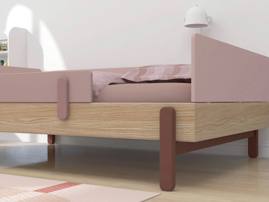 Flexa, barnsäng enkelsäng 90x200 cm Popsicle, cherry oak - Bild 7