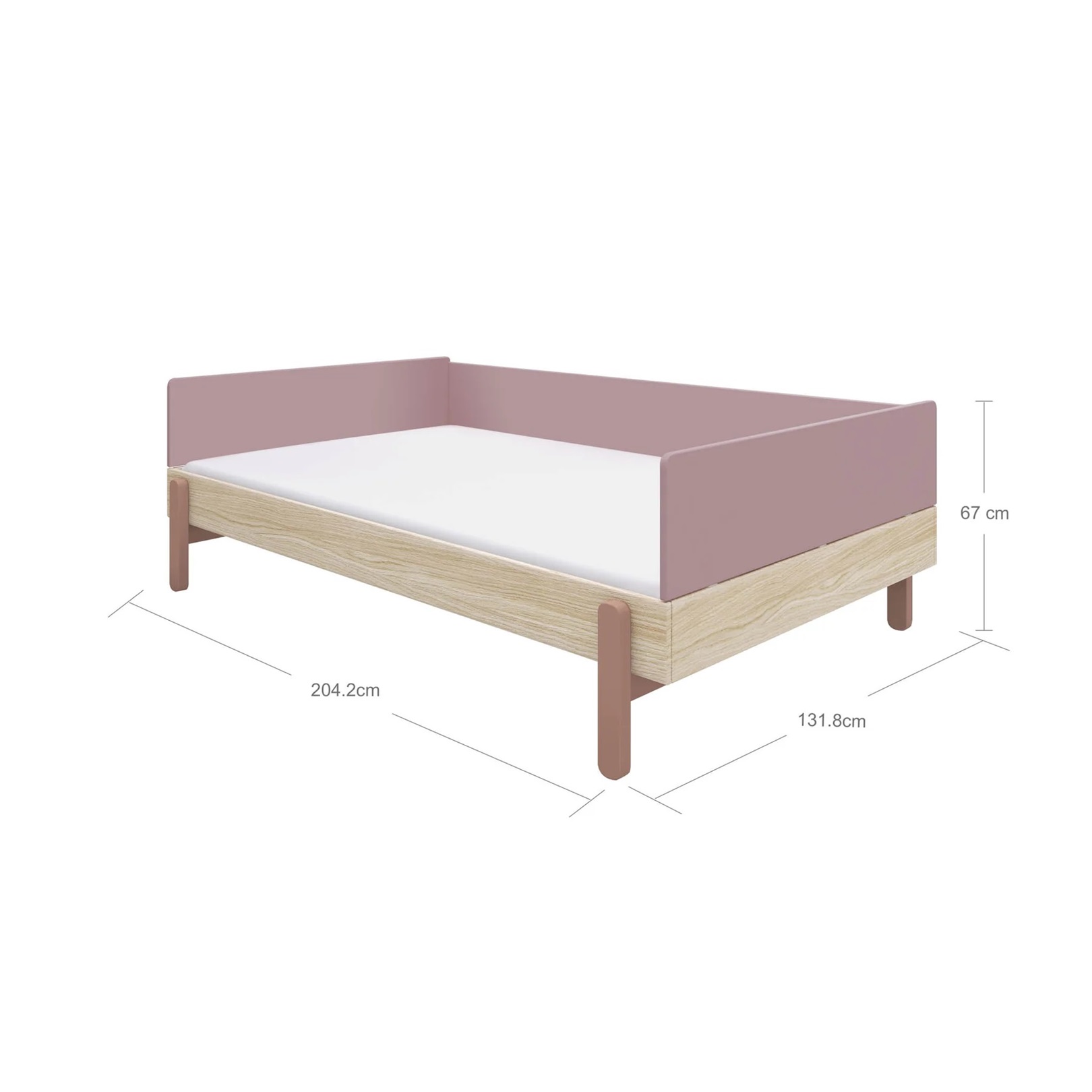Flexa, juniorsäng dagbädd 120x200 cm Popsicle, cherry oak - Bild 9