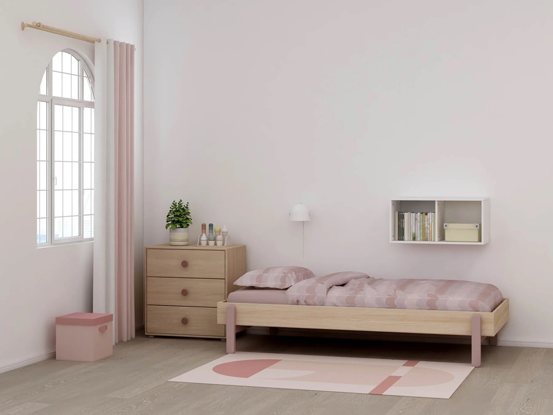 Flexa, barnsäng 90x200 cm Popsicle, cherry oak - Bild 2