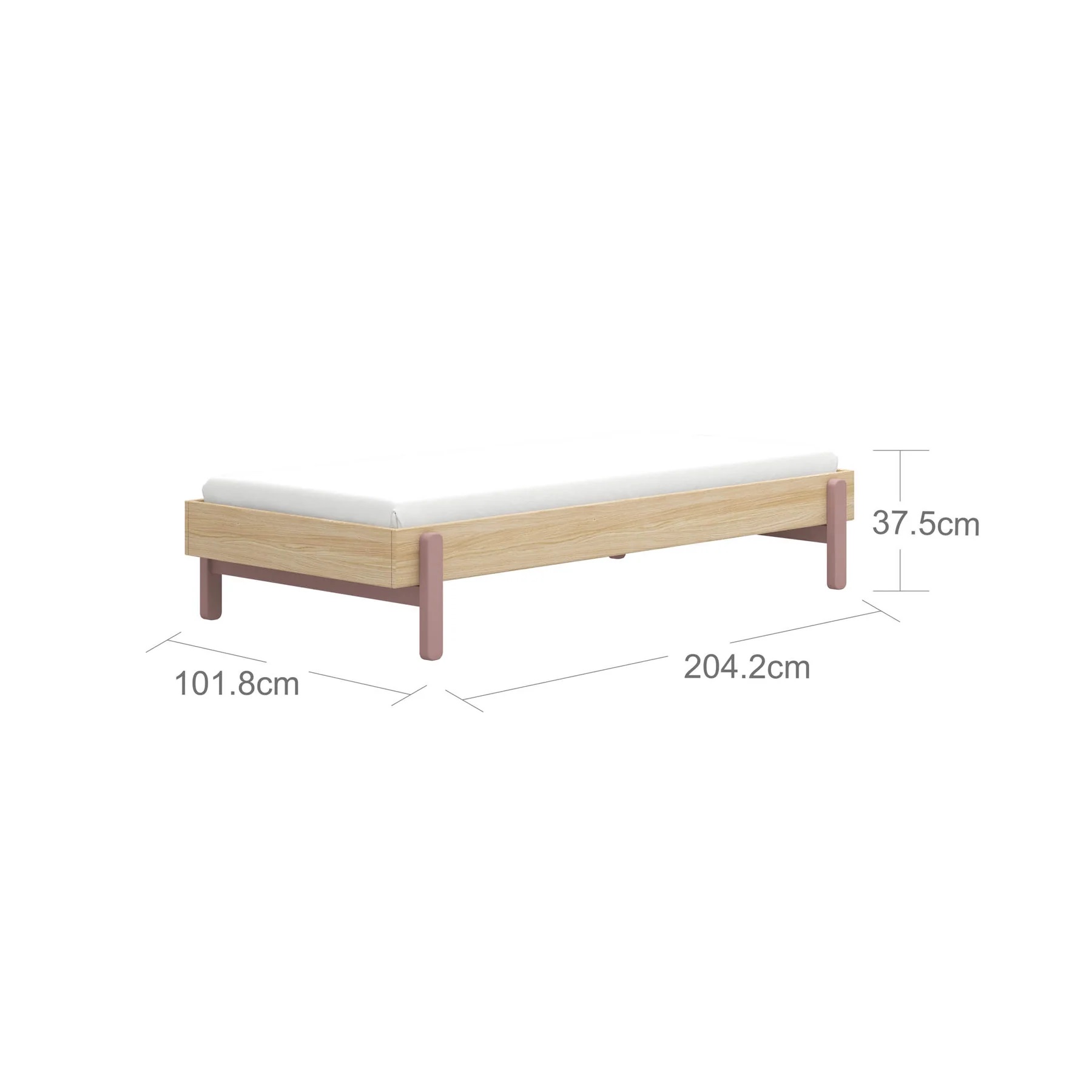 Flexa, barnsäng 90x200 cm Popsicle, cherry oak - Bild 7