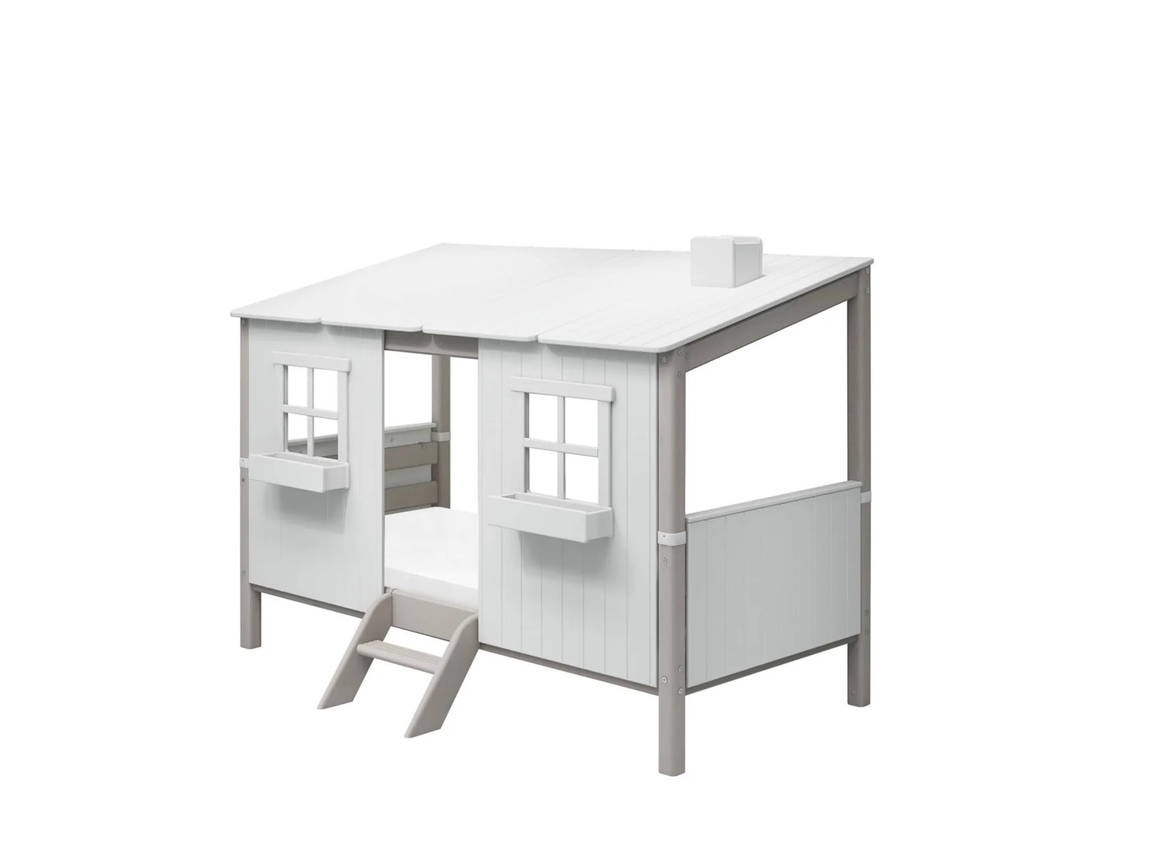 Flexa, hussäng 90x200 cm Classic House, vit/grå