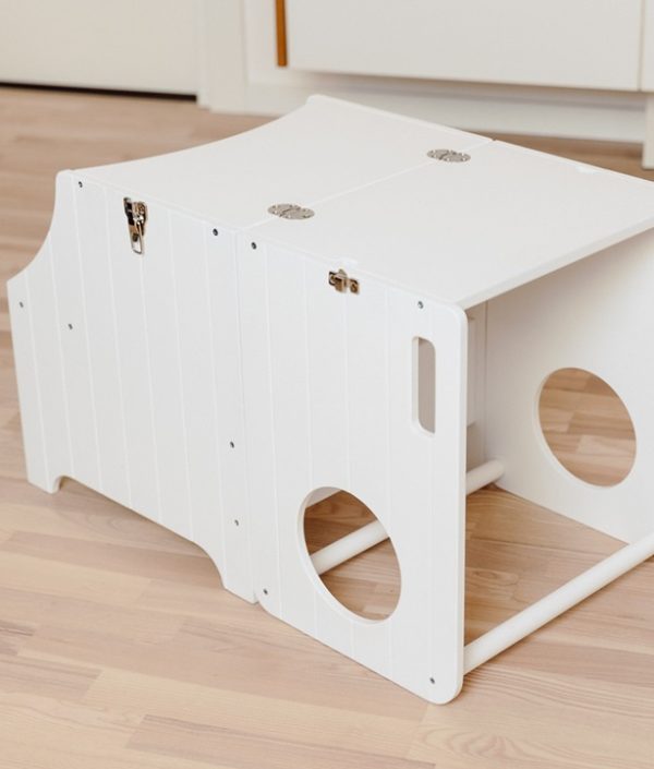 Duck Woodworks, Byggbar kökspall vit