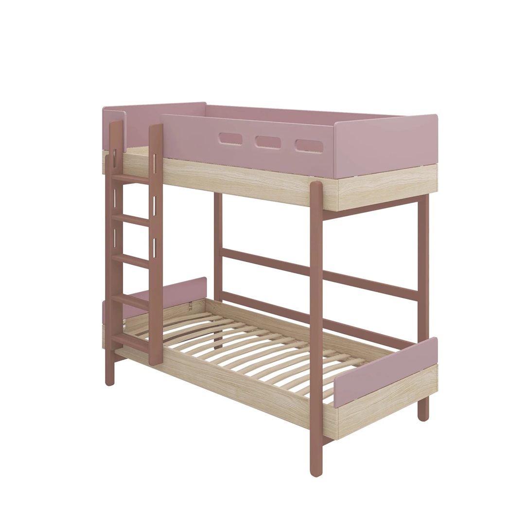 Flexa, våningssäng Popsicle 90x200 cm, cherry oak - Bild 8