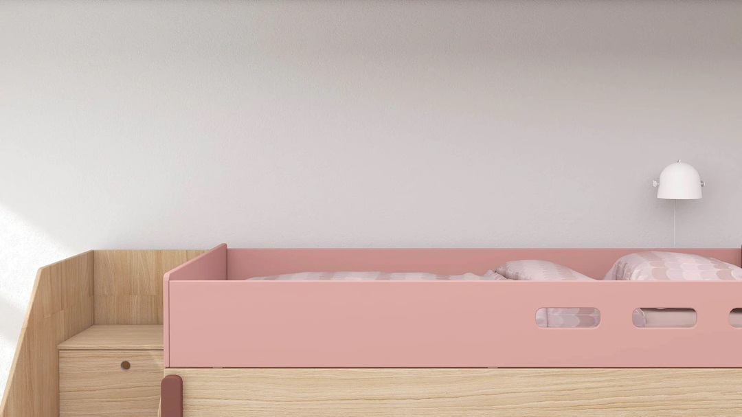 Flexa, familjesäng trappa Popsicle 90x200/140x200, cherry oak - Bild 6