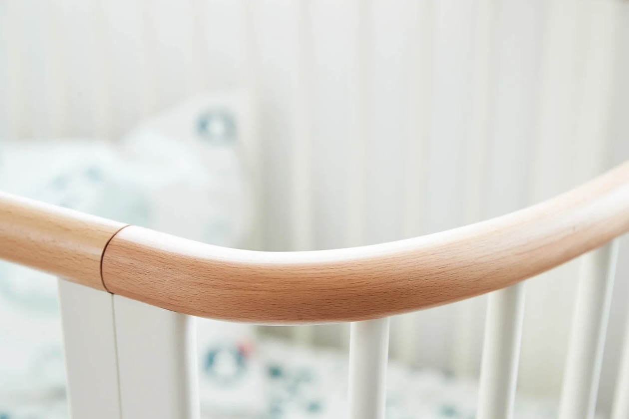 Flexa, spjälsäng barnsäng Baby 70x140, vit/natur - Bild 6