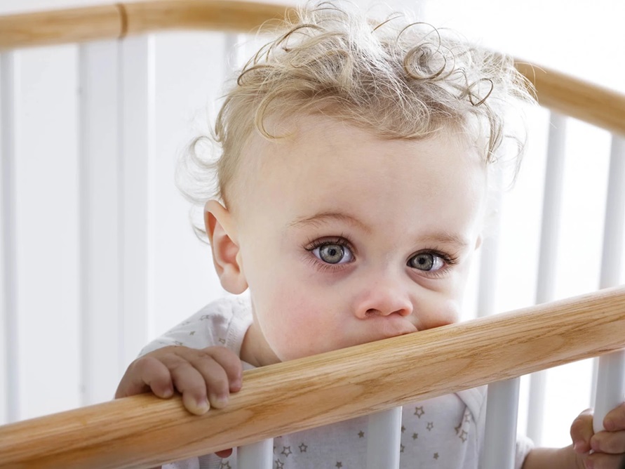 Flexa, spjälsäng barnsäng Baby 70x140, vit/natur - Bild 7