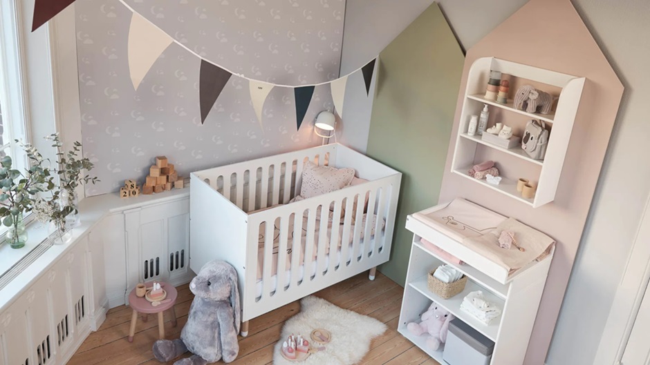 Flexa, spjälsäng Dots 60x120, vit - Bild 2