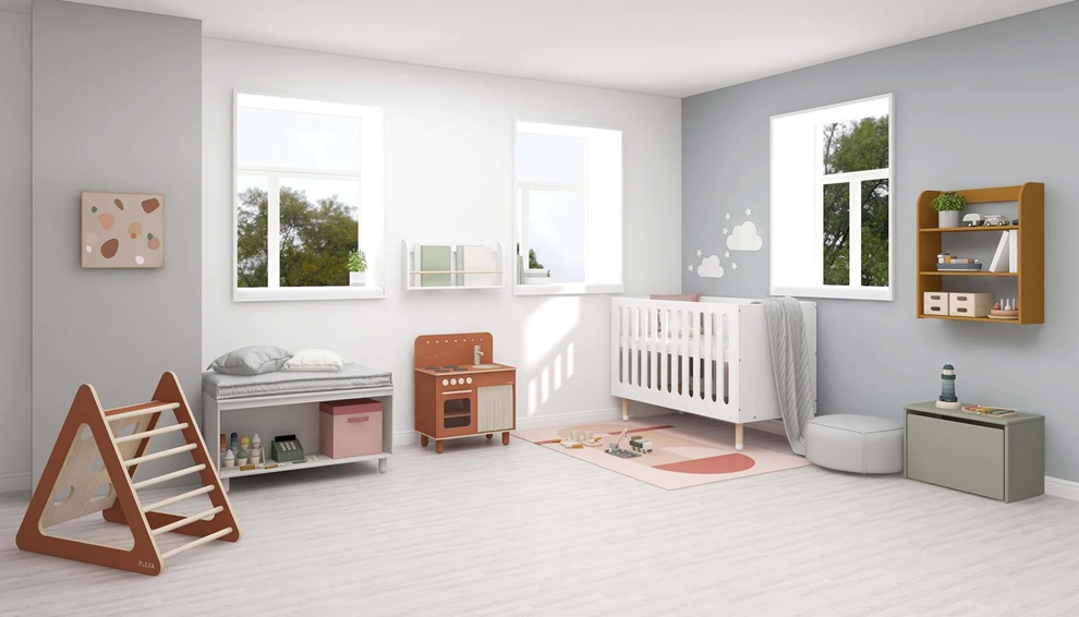 Flexa, spjälsäng Dots 60x120, vit - Bild 3