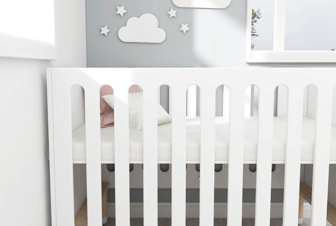 Flexa, spjälsäng Dots 60x120, vit - Bild 5