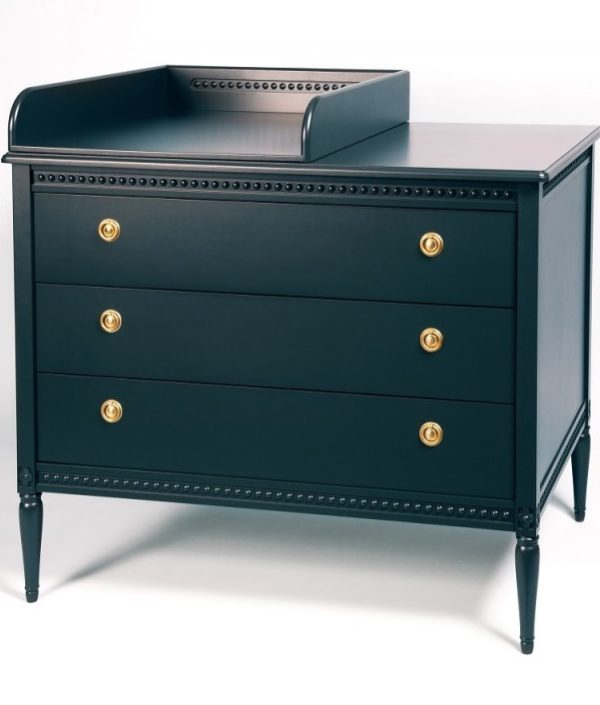 Antikt skötbord till barnrummet, grön