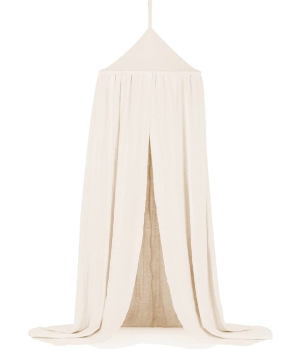 Stor vanilj maxi sänghimmel i linne, Cotton&Sweets