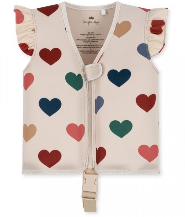 Konges Sløjd, simväst med volanger, Bon Coeur Coloré