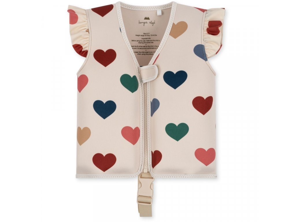 Konges Sløjd, simväst med volanger, Bon Coeur Coloré