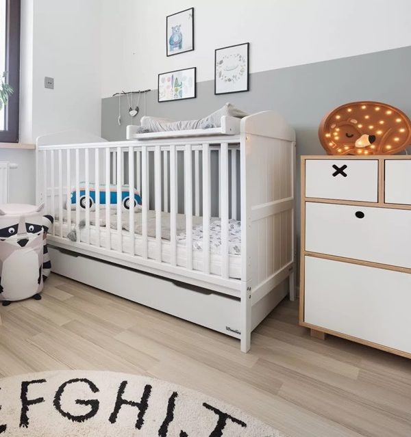 Växasäng juniorsäng Happy, vit