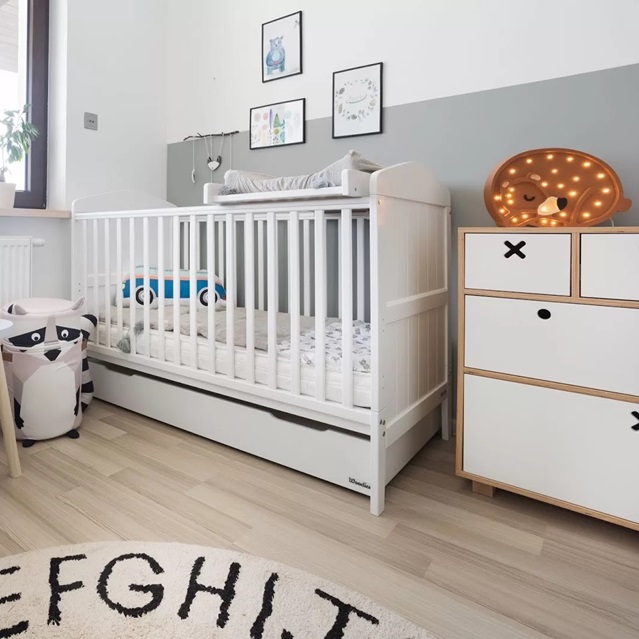 Växasäng juniorsäng Happy, vit