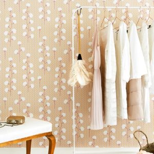 Majvillan, tapet till barnrummet Sweet cotton, rosa