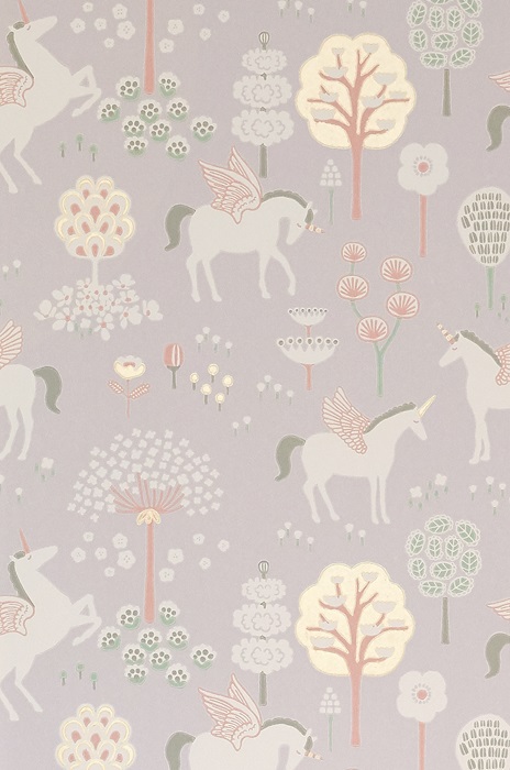 Majvillan, tapet till barnrummet True unicorns, lila - Bild 6