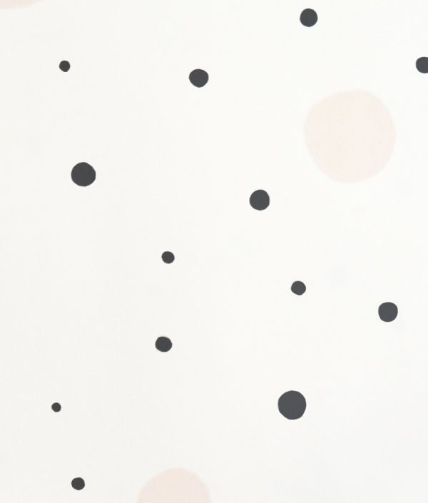 Majvillan, tapet till barnrummet Confetti, svart