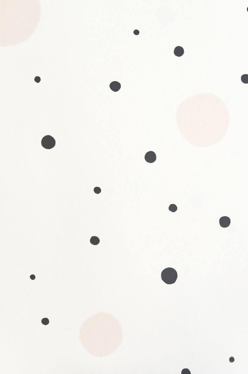 Majvillan, tapet till barnrummet Confetti, svart