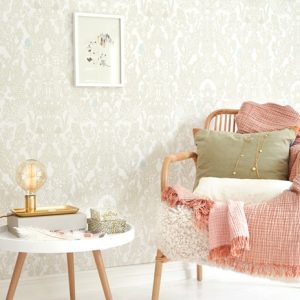 Majvillan, tapet till barnrummet Amelie, natur